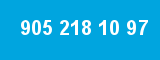 905 218 10 97 905 218 10 97